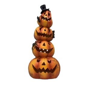 Hodao Stacking Halloween Pumpkin Indoor Halloween Decorations Light Up
